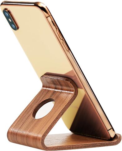 Wooden Cell Phone Stand,Desktop Portable Phone Holder Compatible with iPhone 15 Pro Max 14 Plus 13 12 se,Natural Wood Smartphone Holder for Desk Office,Wooden Craft(Structure Stand) in Saudi Arabia