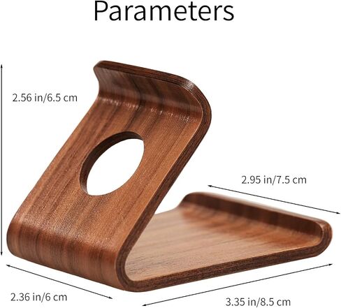 Wooden Cell Phone Stand,Desktop Portable Phone Holder Compatible with iPhone 15 Pro Max 14 Plus 13 12 se,Natural Wood Smartphone Holder for Desk Office,Wooden Craft(Structure Stand) in Saudi Arabia