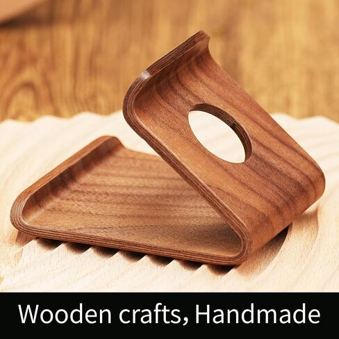 Wooden Cell Phone Stand,Desktop Portable Phone Holder Compatible with iPhone 15 Pro Max 14 Plus 13 12 se,Natural Wood Smartphone Holder for Desk Office,Wooden Craft(Structure Stand) in Saudi Arabia