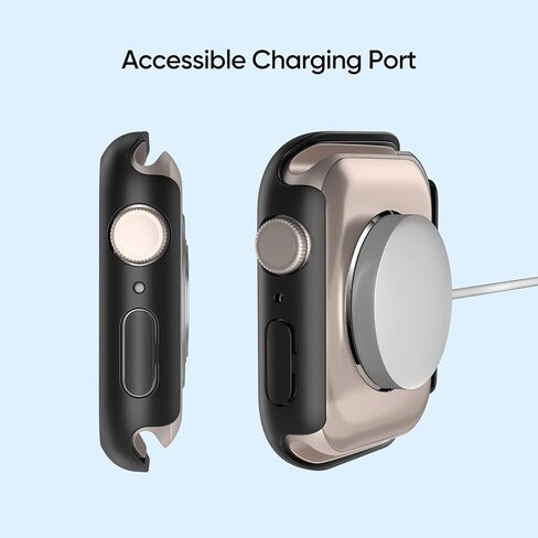 ArmorSuit 2 Pack Case Designed for Apple Watch Series 8 / Series 7 (45mm) Slim Case w/Built-in Tempered Glass Screen Protector - Green in Saudi Arabia