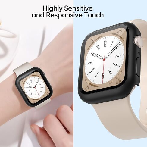 ArmorSuit 2 Pack Case Designed for Apple Watch Series 8 / Series 7 (45mm) Slim Case w/Built-in Tempered Glass Screen Protector - Green in Saudi Arabia