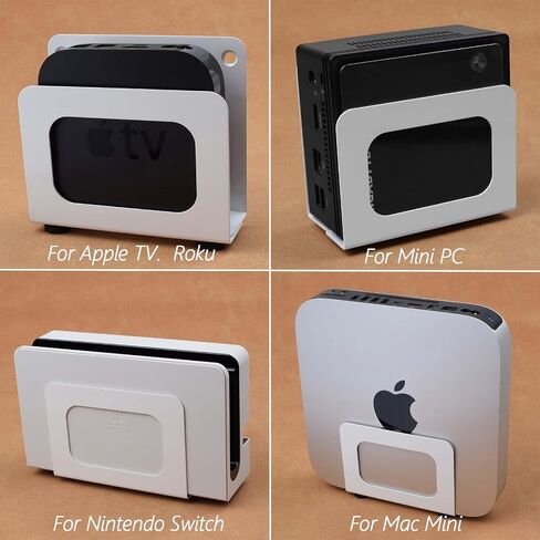 Cable Box Mount Modem Wall Mount Adjustable Wall Mount Holder for Apple TV, Roku, Mac mini, Xiaomi TV Box，Mini PC, Modems, Routers (Narrow) in Kuwait