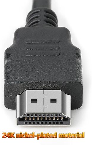 كابل HDMI 10 حزم بطول 5 أقدام، سلك HDMI مجدول عالي السرعة 18 جيجابت في الثانية، 1080 بكسل عند 60 هرتز، دولبي ترو اتش دي، DTS-HD متوافق مع الكمبيوتر المحمول، الشاشة، PS3، Xbox One، التلفزيون، المزيد in Saudi Arabia