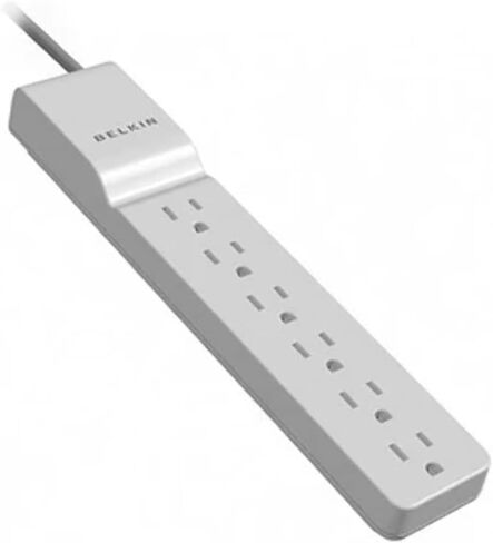 Belkin BE106000-2.5 6-Outlet Home/Office Surge Protector (2.5ft Cord) in Saudi Arabia