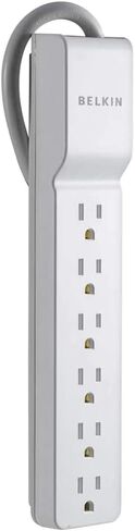 Belkin BE106000-2.5 6-Outlet Home/Office Surge Protector (2.5ft Cord) in Saudi Arabia