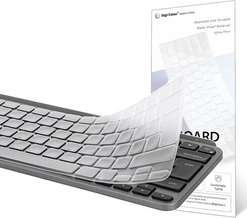 Keyboard Cover for Logitech MX Keys Mini (EU/UK ISO Layout, 7 Shape Enter Key) - Ultra Thin, High Transparency Keyboard Cover Keyboard Protector Skin in Saudi Arabia