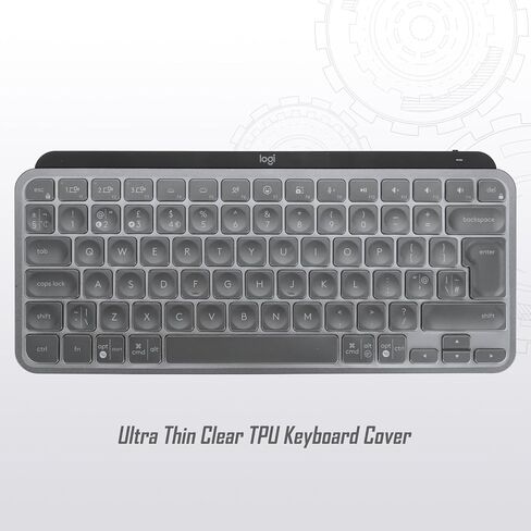 Keyboard Cover for Logitech MX Keys Mini (EU/UK ISO Layout, 7 Shape Enter Key) - Ultra Thin, High Transparency Keyboard Cover Keyboard Protector Skin in Saudi Arabia