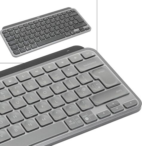Keyboard Cover for Logitech MX Keys Mini (EU/UK ISO Layout, 7 Shape Enter Key) - Ultra Thin, High Transparency Keyboard Cover Keyboard Protector Skin in Saudi Arabia