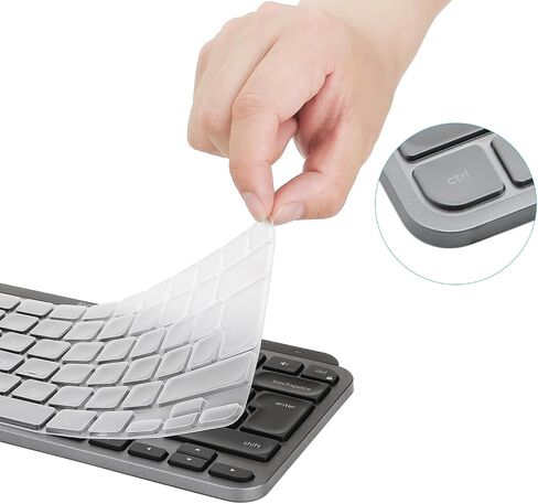 Keyboard Cover for Logitech MX Keys Mini (EU/UK ISO Layout, 7 Shape Enter Key) - Ultra Thin, High Transparency Keyboard Cover Keyboard Protector Skin in Saudi Arabia