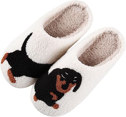 Dachshund Slippers for Women Chicken Slippers for Women Memory Foam Owl Slippers Cute Animal Dog Slipper Fluffy Shoes in Saudi Arabia