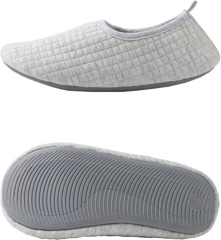 Ballerina Slippers for Women with Soft Memory Foam, Breathable Cotton and Rubber Sole Womens House Slippers in Saudi Arabia