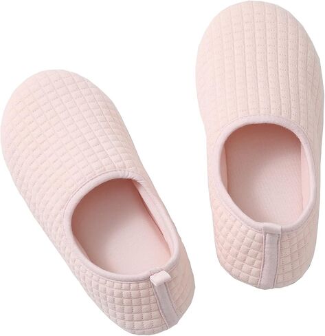 Ballerina Slippers for Women with Soft Memory Foam, Breathable Cotton and Rubber Sole Womens House Slippers in Saudi Arabia
