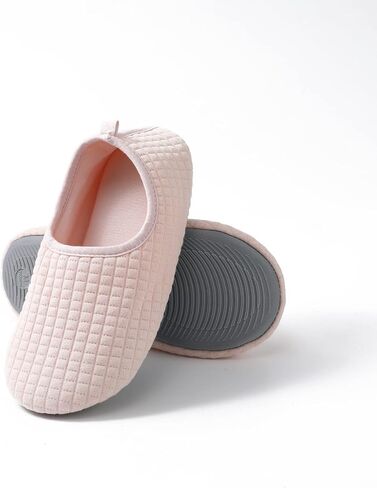 Ballerina Slippers for Women with Soft Memory Foam, Breathable Cotton and Rubber Sole Womens House Slippers in Saudi Arabia