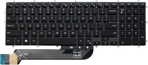 AUTENS Replacement US Keyboard for Dell Inspiron 3579 3583 3779 5565 5567 5570 5575 5587 7566 7567 7577 7588 5765 5767 5770 5775 7773 7778 7779 Laptop No Frame (No Backlight) in Kuwait
