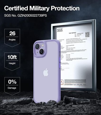 TORRAS Shockproof for Phone 14 Pro Max Case, Military Grade Drop Protection, Silicone for Phone 14 Pro Max Case, Slim Thin Semi-Clear Case for Phone 14 ProMax Case, Black-Guardian Series in Saudi Arabia