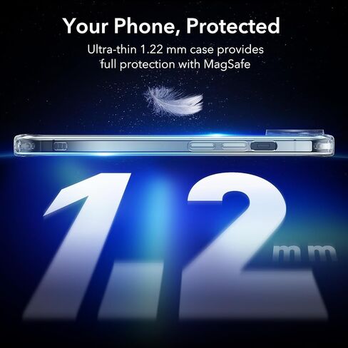 ESR for iPhone 16 Pro Case, Camera Control Compatible with MagSafe, Camera Protection, Shockproof Thin Cover, Resists Yellowing and Scratches, Magnetic Phone Case for iPhone 16 Pro, Clear in Saudi Arabia