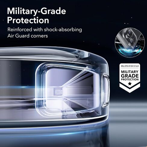 ESR for iPhone 16 Pro Case, Camera Control Compatible with MagSafe, Camera Protection, Shockproof Thin Cover, Resists Yellowing and Scratches, Magnetic Phone Case for iPhone 16 Pro, Clear in Saudi Arabia