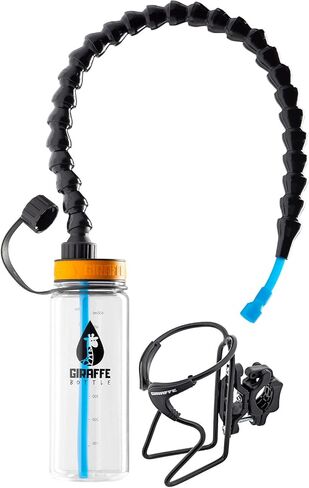Tower XL Hands Free Drinking System, Clear Tritan Bottle, with Round Tube Mounted Bottle Holder (Length 15 in / 38 cm) in Saudi Arabia