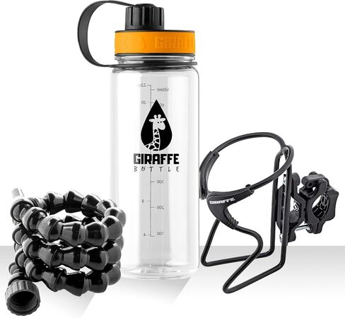 Tower XL Hands Free Drinking System, Clear Tritan Bottle, with Round Tube Mounted Bottle Holder (Length 15 in / 38 cm) in Saudi Arabia