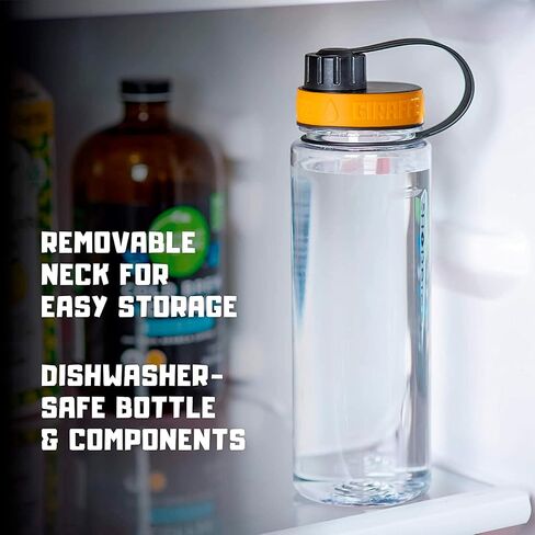 Tower XL Hands Free Drinking System, Clear Tritan Bottle, with Round Tube Mounted Bottle Holder (Length 15 in / 38 cm) in Saudi Arabia