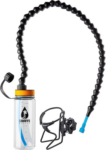 Tower XL Hands Free Drinking System, Clear Tritan Bottle, with Round Tube Mounted Bottle Holder (Length 15 in / 38 cm) in Saudi Arabia