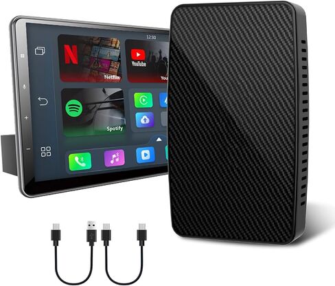 Play2Video Pro CarPlay Ai Box، صندوق سحري للوسائط المتعددة مع YouTube وNetflix مدمجين، 3 في 1 Android Auto وCarPlay محول لاسلكي للسيارات مع CarPlay سلكي من المصنع من 2016، ترقية OTA عبر الإنترنت in Saudi Arabia