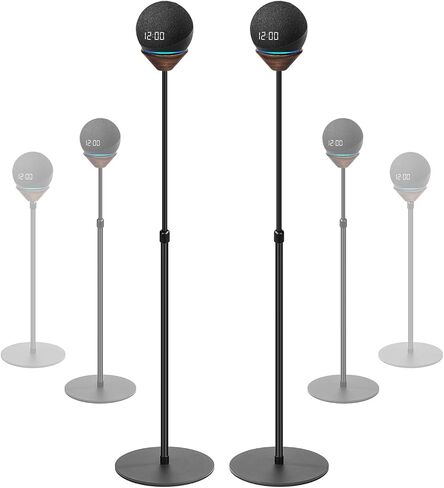 الحامل الأرضي متوافق مع Echo Dot (الجيل الخامس والرابع)، وحامل ارتفاع قابل للتعديل وقاعدة مضادة للانزلاق. حامل ملحقات مكبر الصوت مناسب لغرف المعيشة وغرف النوم وصالات الألعاب الرياضية (عبوتان - أبيض) in Saudi Arabia