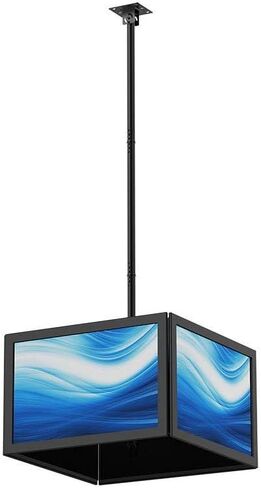 Monoprice Specialty Ceiling Mounted TV Wall Mount Bracket Quad Sided for 32" to 65" TVs up to 264lbs, Max VESA 600x400 in Saudi Arabia