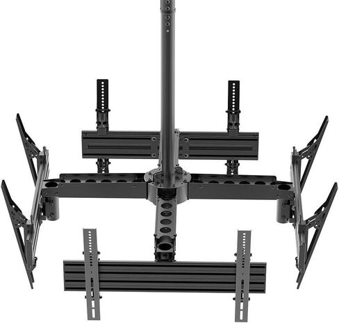 Monoprice Specialty Ceiling Mounted TV Wall Mount Bracket Quad Sided for 32" to 65" TVs up to 264lbs, Max VESA 600x400 in Saudi Arabia