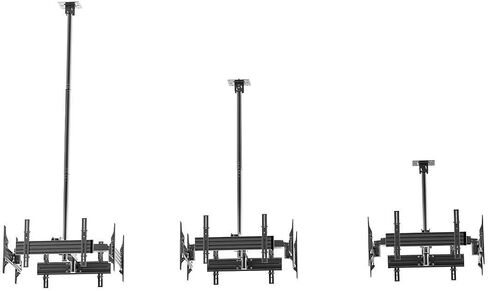 Monoprice Specialty Ceiling Mounted TV Wall Mount Bracket Quad Sided for 32" to 65" TVs up to 264lbs, Max VESA 600x400 in Saudi Arabia