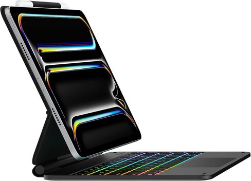 typecase Edge Keyboard Case for iPad Pro 11 (M4) 2024,Magic Keyboard with 11-Color Backlight,Multi-Touch Trackpad,Black in Saudi Arabia