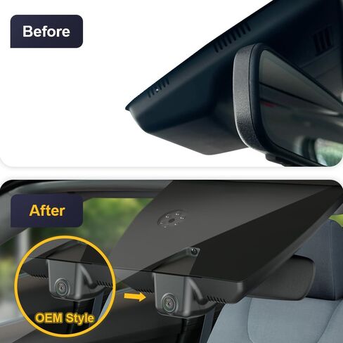 Fitcamx 4K Dash Cam Adapts for Hyundai Santa Cruz & Tucson 2022 2023 2024 (Part NO#N9000) with Auto Dimming Mirror, OEM Look, UHD 2160P Video, Built-in WiFi & APP, Loop Recording, G-Sensor, 64GB Card in Saudi Arabia