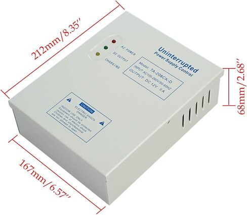 Power Supply Controller for Door Access System Electric Lock Intercom Camera Input 110V-240V AC to Output 12V DC 5A in Saudi Arabia