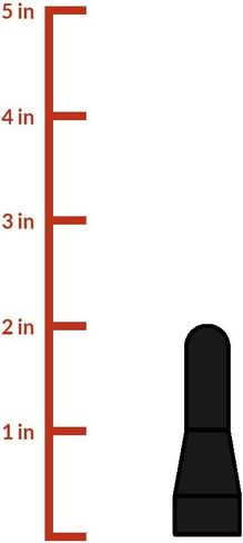 CravenSpeed Stubby Jr Antenna Compatible with Dodge Avenger 2007-2010 | 2 Inches | Short Antenna Replacement | Made in The USA in Saudi Arabia