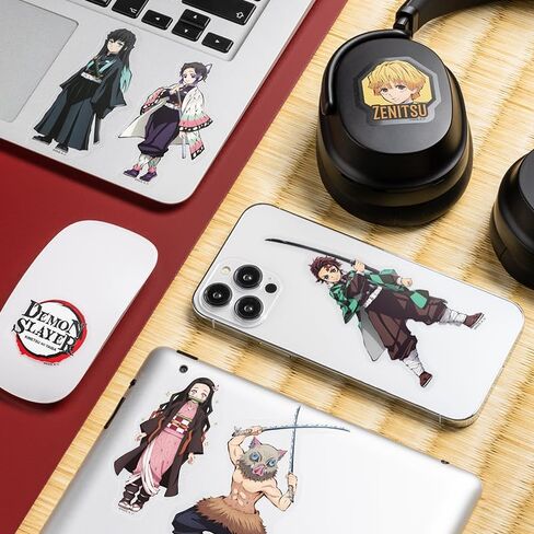Paladone Demon Slayer Gadget Details - Customize Your Tech with Anime Stickers - 22 Waterproof & Removable Decals in Saudi Arabia