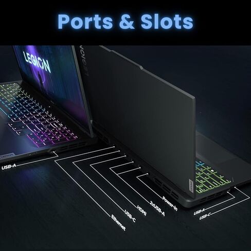 كمبيوتر محمول للألعاب Lenovo 2024 الأحدث Legion Pro 5i، شاشة WQXGA 240 هرتز مقاس 16 بوصة، Intel 24-Core i9-13900HX، ذاكرة الوصول العشوائي DDR5 سعة 64 جيجابايت، SSD 2 تيرابايت، NVIDIA GeForce RTX 4070، لوحة مفاتيح RGB بإضاءة خلفية، HDMI، Wi-Fi 6، Windows 1 in Saudi Arabia