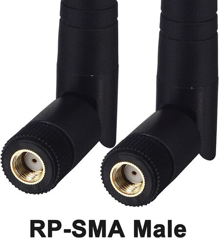 BOOBRIE 2-Pack Dual Band WiFi Antenna 2.4GHz 5GHz 5.8GHz 8dBi RP-SMA Male Connector Omni Directional WiFi Bluetooth Antenna for WiFi Router Network Devices Security IP Camera in Saudi Arabia