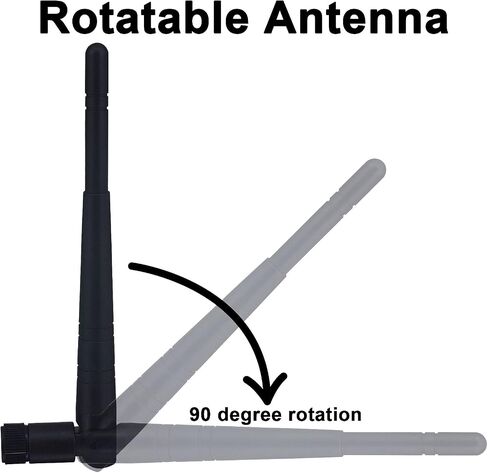 BOOBRIE 2-Pack Dual Band WiFi Antenna 2.4GHz 5GHz 5.8GHz 8dBi RP-SMA Male Connector Omni Directional WiFi Bluetooth Antenna for WiFi Router Network Devices Security IP Camera in Saudi Arabia