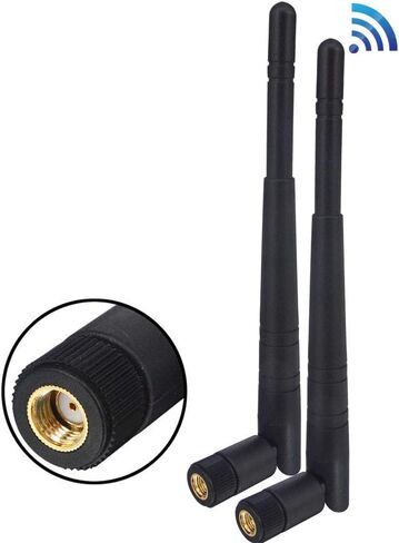 BOOBRIE 2-Pack Dual Band WiFi Antenna 2.4GHz 5GHz 5.8GHz 8dBi RP-SMA Male Connector Omni Directional WiFi Bluetooth Antenna for WiFi Router Network Devices Security IP Camera in Saudi Arabia