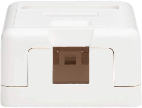 Tripp Lite Keystone Jack Surface Mount Box, 1 Port RJ45 Mount Box, White (N082-001-WH) in Saudi Arabia