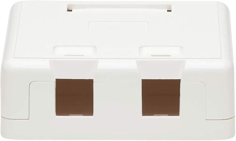 Tripp Lite Keystone Jack Surface Mount Box, 1 Port RJ45 Mount Box, White (N082-001-WH) in Saudi Arabia