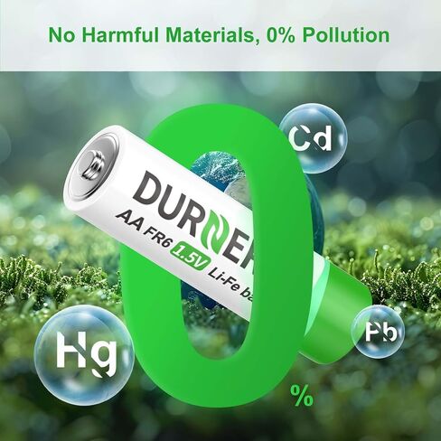 Lithium Batteries AA, AA Lithium Batteries 8 Pack, 1.5V Double A Battery FR6, 3400mAh Longest-Lasting Lithium AA Size Batteries in Saudi Arabia