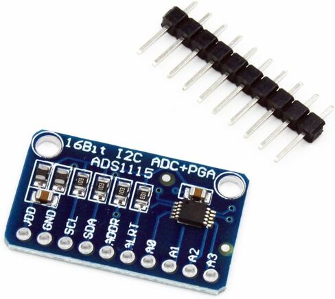 ADS1115 16 بت 16 بايت 4 قنوات I2C IIC محول ADC PGA تناظري إلى رقمي مع مضخم صوت قابل للبرمجة ولوحة تطوير محول ADC عالية الدقة لـ Arduino Raspberry Pi (5 قطع) in Saudi Arabia