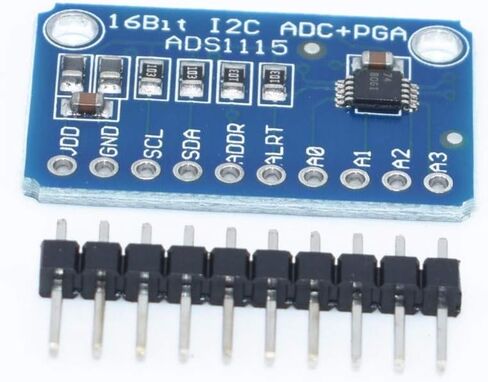 ADS1115 16 بت 16 بايت 4 قنوات I2C IIC محول ADC PGA تناظري إلى رقمي مع مضخم صوت قابل للبرمجة ولوحة تطوير محول ADC عالية الدقة لـ Arduino Raspberry Pi (5 قطع) in Saudi Arabia