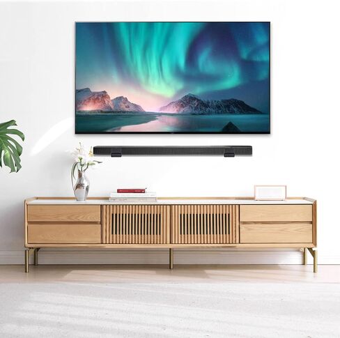 حامل مكبر الصوت العالمي، عمق قابل للتعديل 4.6-7.28 بوصة لهاتف Samsung LG JBL Sony Vizio Yamaha TCL Klipsch Monoprice Bose Polk Audio Panasonic Sonos والمزيد من شريط الصوت in Saudi Arabia