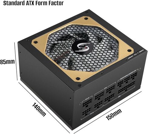 مصدر طاقة 650 واط، وحدة تزويد طاقة PSU ARGB للألعاب PC، موصل 20+4Pin مع مروحة FDB منخفضة الضوضاء 120 مم، جهد كامل 110/220 فولت in Kuwait