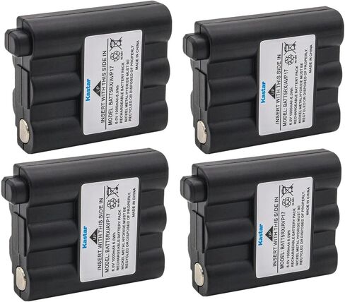بطارية Ni-MH قابلة لإعادة الشحن من Kastar 6.0 فولت 1000 مللي أمبير في الساعة متوافقة مع Midland GXT-1000 GXT-1000G GXT-1000PS GXT-1000VP4 GXT-1000X3VP4 GXT-1030 GXT-1030VP4 GXT-1050 GXT-1050VP4 GXT-1091 2-Wa ذ راديو in Kuwait