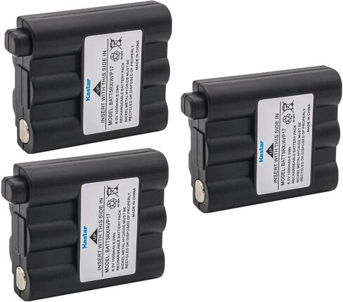 بطارية Ni-MH قابلة لإعادة الشحن من Kastar 6.0 فولت 1000 مللي أمبير في الساعة متوافقة مع Midland GXT-1000 GXT-1000G GXT-1000PS GXT-1000VP4 GXT-1000X3VP4 GXT-1030 GXT-1030VP4 GXT-1050 GXT-1050VP4 GXT-1091 2-Wa ذ راديو in Kuwait