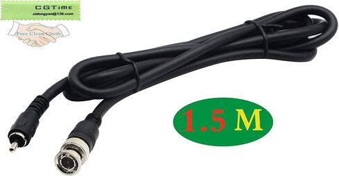 كابل تمديد zdyCGTime BNC إلى RCA كابل موصل فيديو مركب RCA ذكر إلى BNC ذكر لنظام كاميرا المراقبة CCTV من DVR إلى التلفزيون (5 أقدام/1.5 متر) in Saudi Arabia