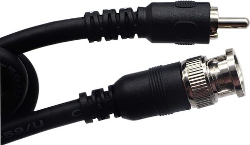 كابل تمديد zdyCGTime BNC إلى RCA كابل موصل فيديو مركب RCA ذكر إلى BNC ذكر لنظام كاميرا المراقبة CCTV من DVR إلى التلفزيون (5 أقدام/1.5 متر) in Saudi Arabia